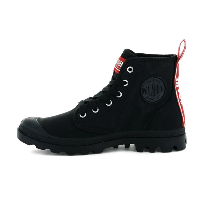 Palladium Pampa Hi Dare Men's Boots Black | UK Z275-RMS